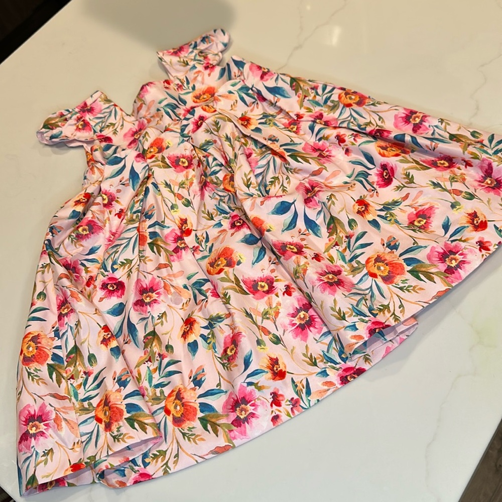 NWOT Catherine Malandrino Girls Pink Floral Sleeveless Sundress Size 3T